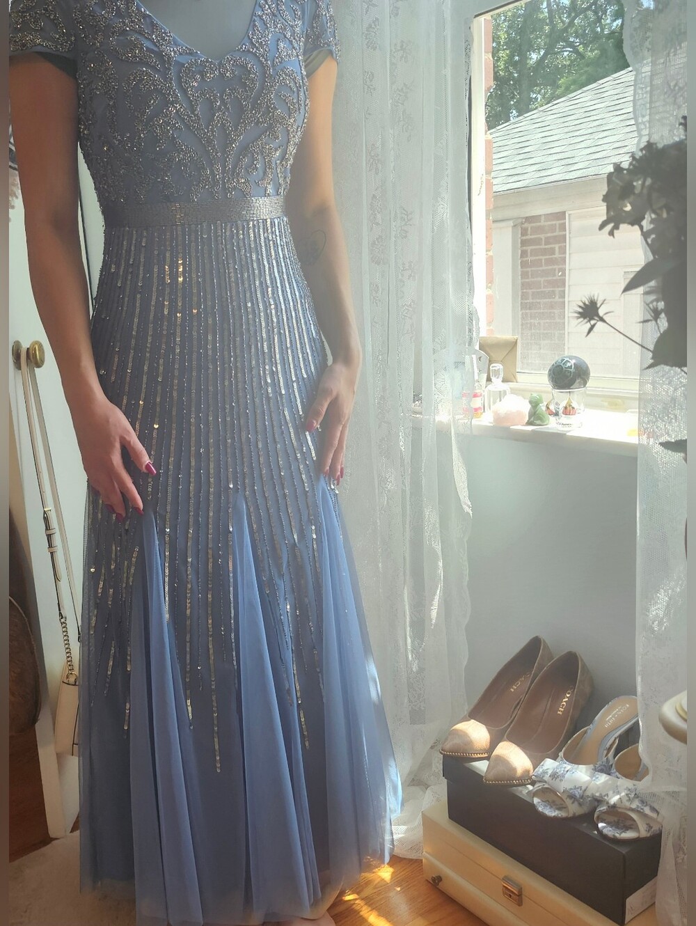 Adrianna Papell Beaded Gown